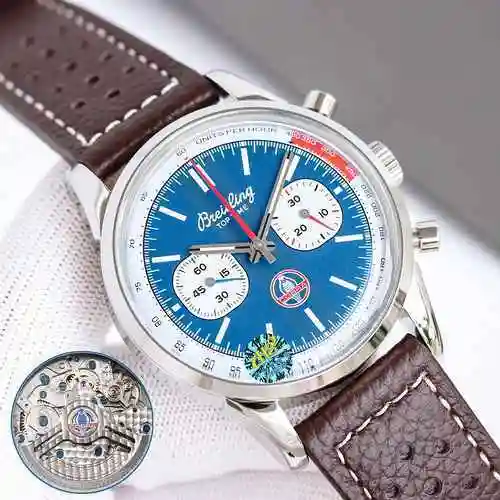 Reloj Breitling Reloj para hombre combinado con movimiento mecánico original completamente automátic