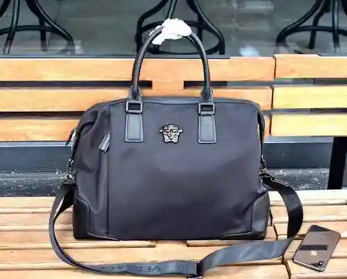 VER Versace Bolso dedicado para hombre hecho de material de lona importado, bolsa de regalo de entre