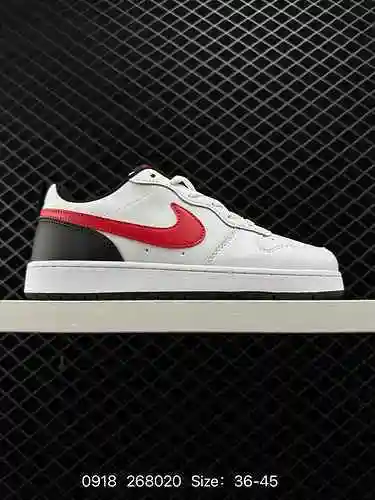 NK Court Borough Low 2 Blanco Naranja Rojo Datos originales Exclusivo modelo privado Suela grande Za