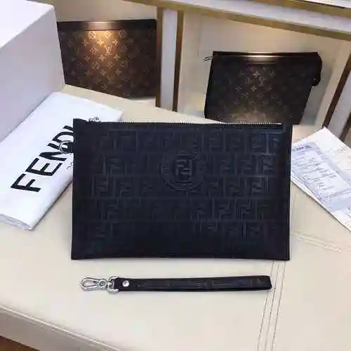 Bolso especial para hombre FD Fendi hecho de material de lona importado, bolsa de regalo de entrega 