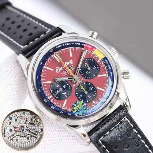 Reloj Breitling Reloj para hombre combinado con movimiento mecánico original completamente automátic