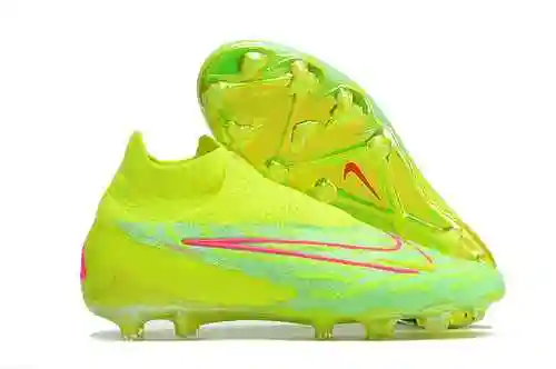 Arrived/Arrived) Nike High Top Phantom GX Fluorescent Double Layer Waterproof Fish Silk Full Knit FG