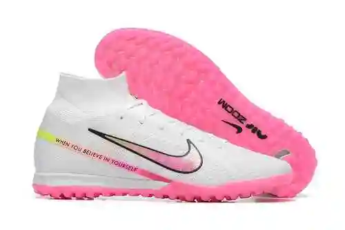Arrival) Nike Assassin 15th Generation High Help Full Knit Waterproof MD Air Cushioned Grass Nail So