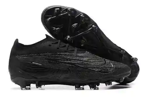 Shipping) Nike Low Top Phantom GX Full Black Double Layer Waterproof Fish Silk Full Knit FG Football