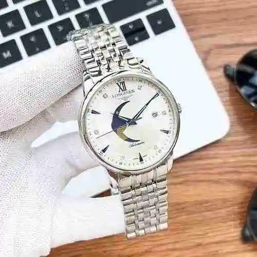 Reloj Longines para hombre combinado con movimiento mecánico original completamente automático Caja 