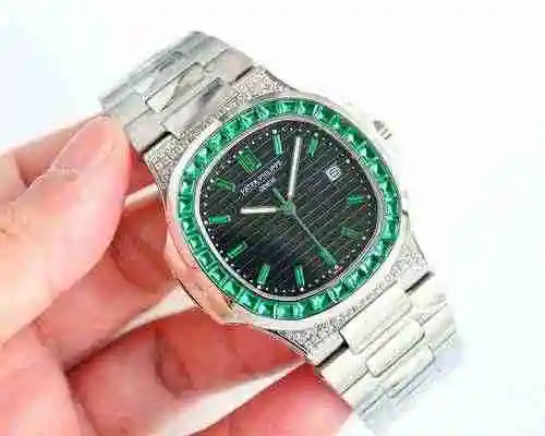 Reloj Patek Philippe para hombre combinado con movimiento mecánico original completamente automático