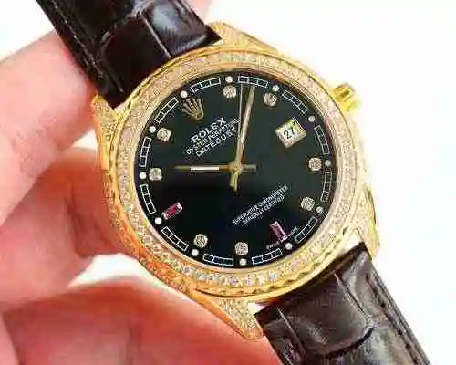 Reloj Rolex para hombre combinado con movimiento mecánico original completamente automático Caja de 