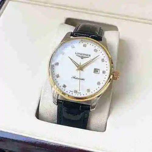 Reloj Longines para hombre combinado con movimiento mecánico original completamente automático Caja 
