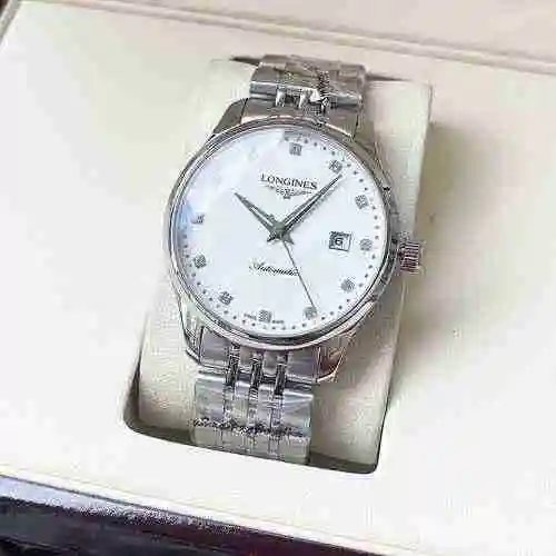 Reloj Longines para hombre combinado con movimiento mecánico original completamente automático Caja 
