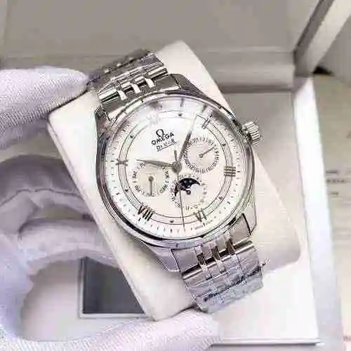 Reloj Omega para hombre combinado con movimiento mecánico original completamente automático Caja de 