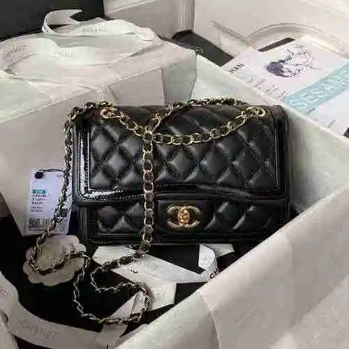 Chanel Chain Bag está hecho de cuero original importado de primer nivel y una versión réplica de alt
