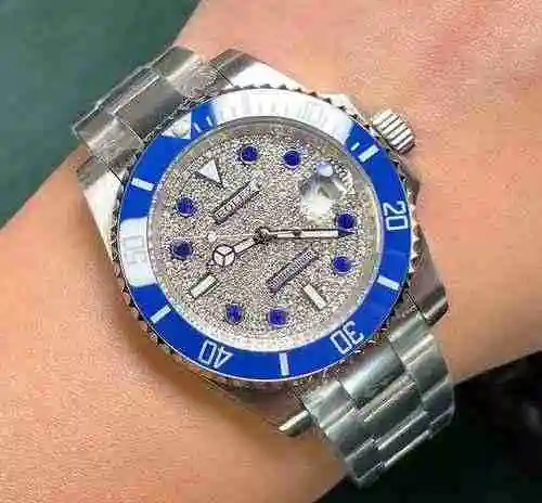 Reloj Rolex para hombre combinado con movimiento mecánico original completamente automático Caja de 