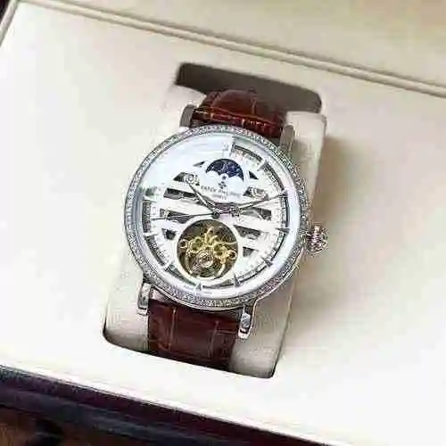 Reloj Patek Philippe para hombre combinado con movimiento mecánico original completamente automático