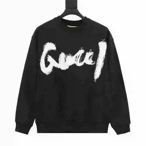Blcg x G family co branded graffiti printed round neck sweater