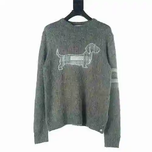TB/Tom Brown TB 23FW Puppy Mohair Round Neck Sweater