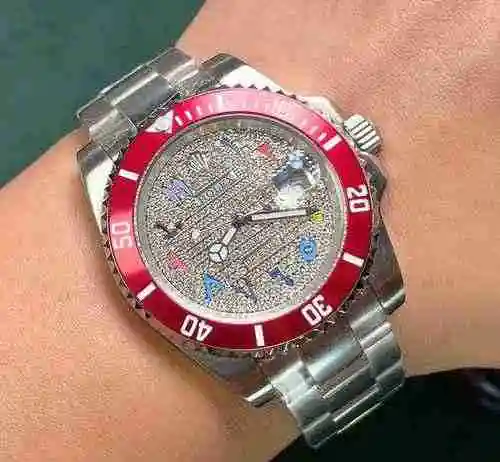 Reloj Rolex para hombre combinado con movimiento mecánico original completamente automático Caja de 