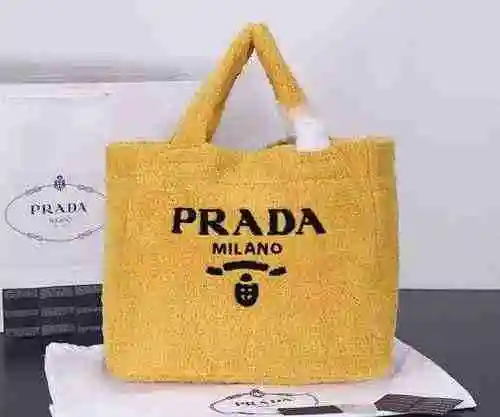 Bolsa de felpa PRADA hecha de material de lona importado, bolsa de regalo de entrega de alta calidad