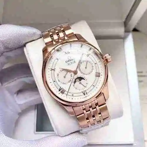 Reloj Omega para hombre combinado con movimiento mecánico original completamente automático Caja de 