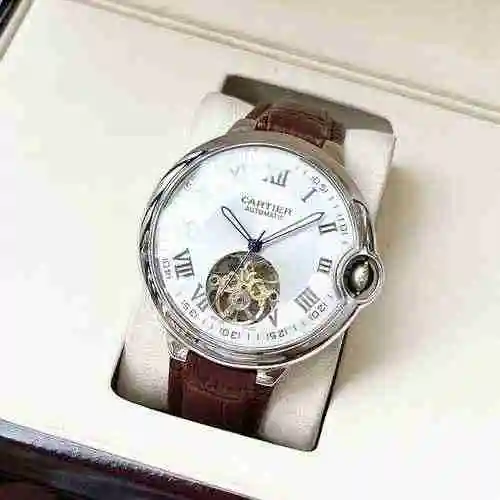 Reloj Cartier para hombre combinado con movimiento mecánico original completamente automático Caja d
