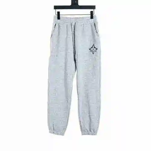 Cross flower embroidered pants