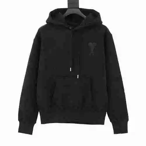 Ami/Love Classic Love Logo Embroidered Hoodie