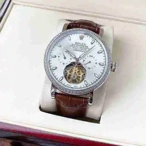 Reloj Rolex para hombre combinado con movimiento mecánico original completamente automático Caja de 
