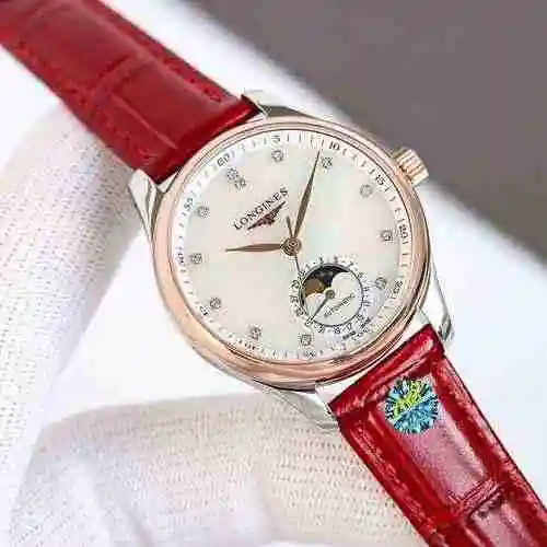 Reloj Longines para mujer combinado con movimiento mecánico original completamente automático Caja d