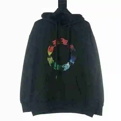 Givenchy GFC 22FW Rainbow Letter Hoodie