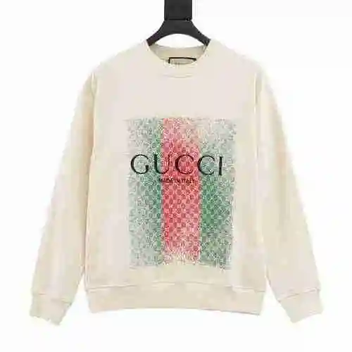 G family embroidered logo round neck sweater