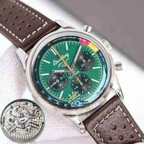 Reloj Breitling Reloj para hombre combinado con movimiento mecánico original completamente automátic