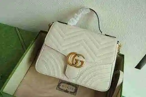El bolso cruzado GUCCI adopta una versión de réplica de cuero original importada de primer nivel par