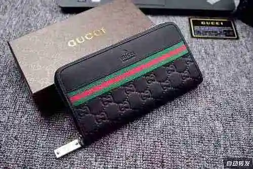 Cartera con clip largo dedicada para hombre GUCCI hecha de piel de vaca original importada Bolsa de 