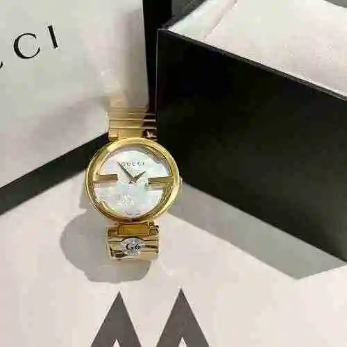 Reloj Gucci para mujer con movimiento mecánico original totalmente automático, caja de acero de prec