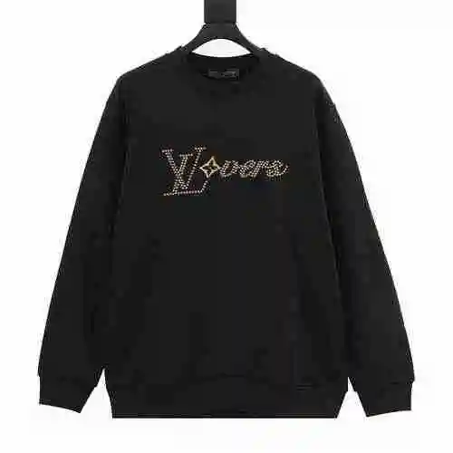 1V 23Fw Feidong Limited Logo Hot Diamond Cotton Round Neck Sweater