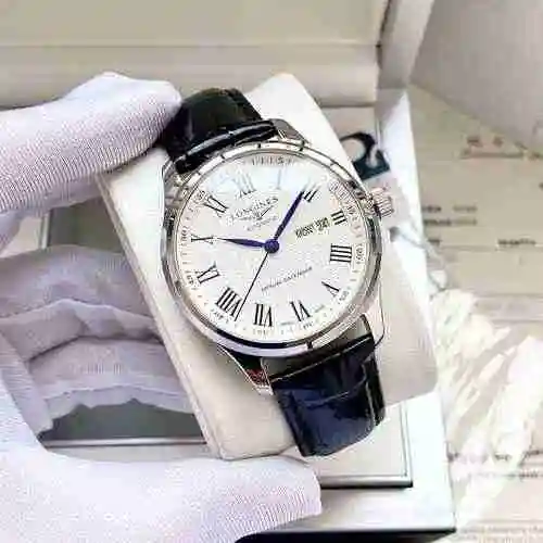 Reloj Longines para hombre combinado con movimiento mecánico original completamente automático Caja 