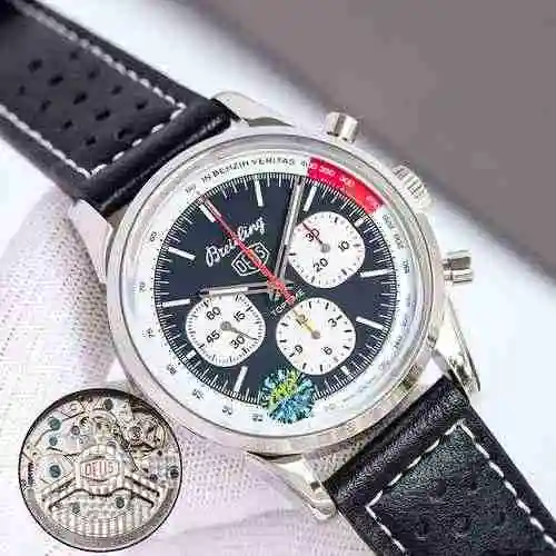 Reloj Breitling Reloj para hombre combinado con movimiento mecánico original completamente automátic
