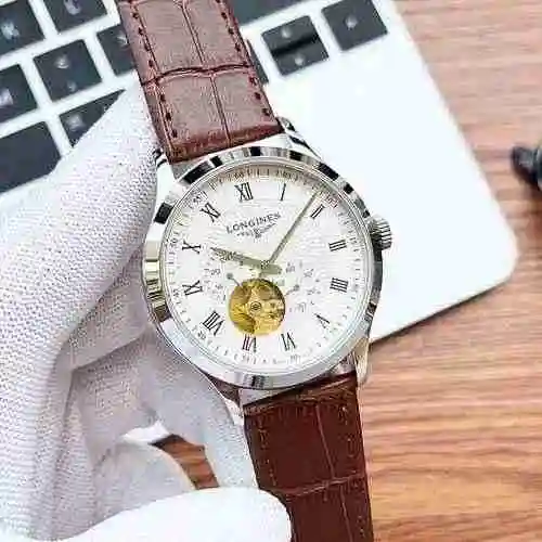 Reloj Longines para hombre combinado con movimiento mecánico original completamente automático Caja 