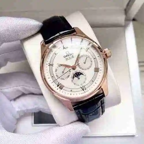 Reloj Omega para hombre combinado con movimiento mecánico original completamente automático Caja de 