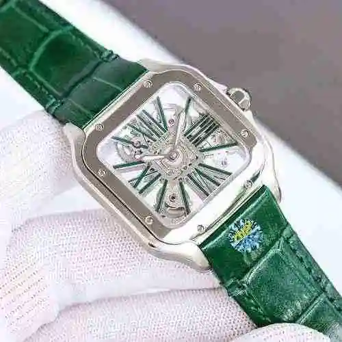 Reloj Cartier para hombre combinado con movimiento mecánico original completamente automático Caja d