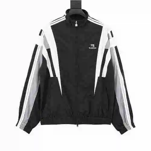 BLCG EMBROIDERED STAND NECK ZIP JACKET COAT