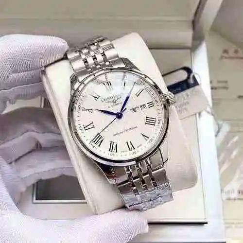 Reloj Longines para hombre combinado con movimiento mecánico original completamente automático Caja 