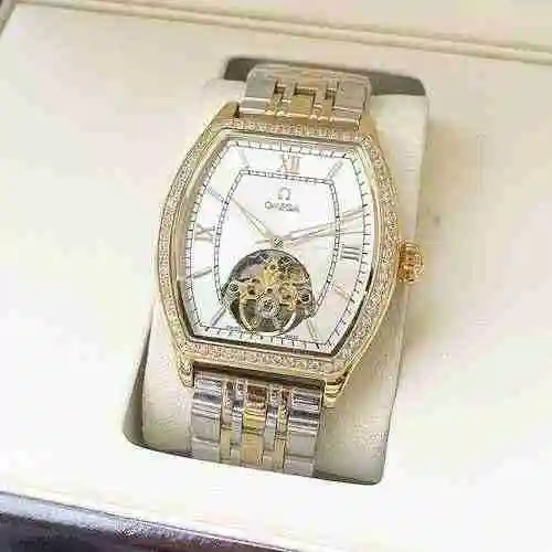 Reloj Omega para hombre combinado con movimiento mecánico original completamente automático Caja de 