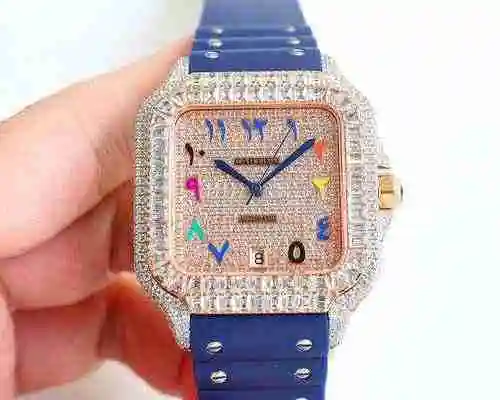 Reloj Cartier para hombre combinado con movimiento mecánico original completamente automático Caja d