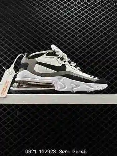 4 Nike Wmns Air Max 27 React" Blanco/Azul claro" 27 Ruiya Racing Series Medio cojín de air