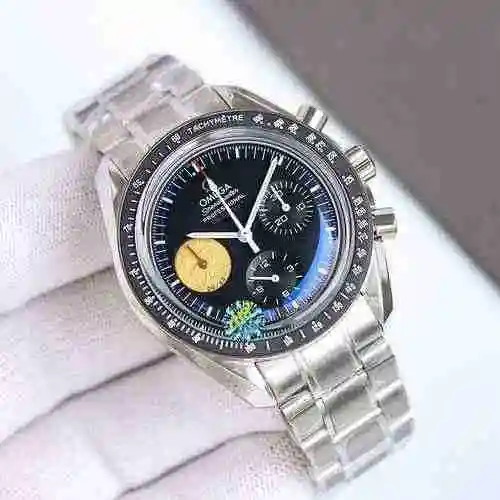 Reloj Omega para hombre combinado con movimiento mecánico original completamente automático Caja de 
