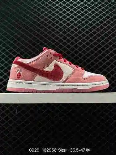 28 StrangeLove x NK SB Dunk Low Co marca Valentine's Day Limited Polvo blanco CT22-8 Círculo Más fue