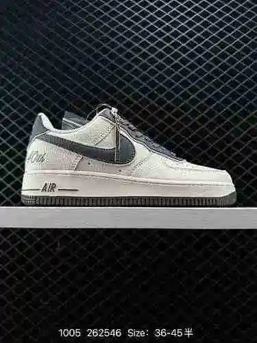 23 Oficial Popular Personalizado Nivel de empresa Nike Air Force Low "4TH" Metros Gris pro