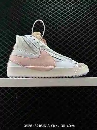 9 Nike WMNS Blazer Low LX Big Hook Trail Blazer Zapatos deportivos informales, versátiles y de caña 