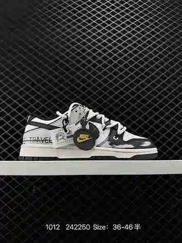 2 Nk Dunk Low Skywalker Blanco y negro Gris Verano Simple SB Lace Low Top Zapatos de tabla casuales 