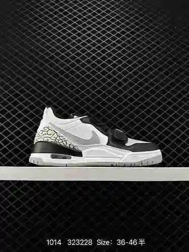4 nivel de empresa Nike Air Jordan Legacy 32 Low "White/Pine Green" La versión híbrida tre